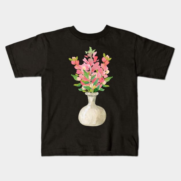 vintage snapdragons Kids T-Shirt by HyzoArt